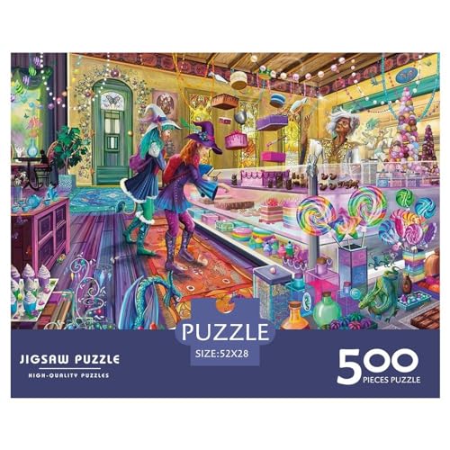 500-teiliges rechteckiges Puzzle für Erwachsene, Traumbäckerei, kreative Puzzle-Herausforderung, Spielzeugpuzzle, 500 Teile (52 x 38 cm) von BREAUX