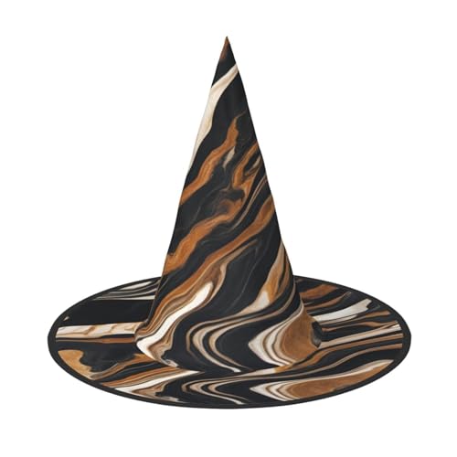 BREAUX Abstrakter Marmorsteindruck Halloween Hexe und Zauberer Hut Hexenkostüm für Themendekoration Halloween Party BREAUX Abstrakter Marmorsteindruck Halloween Hexe und Zauberer Hut Hexenkostüm für Themendekoration Halloween Party von BREAUX