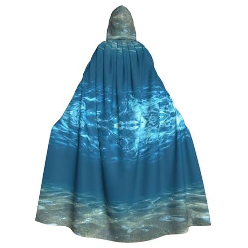 BREAUX Blauer Ozean-Meer, gewellt, Meereslandschaft, Druck, Halloween, Erwachsene, Kapuzenumhang für Partys, Karneval, Cosplay, Kostüme, Bühnendekorationen BREAUX Blauer Ozean-Meer, gewellt, Meereslandschaft, Druck, Halloween, Erwachsene, Kapuzenumhang für Partys, Karneval, Cosplay, Kostüme, Bühnendekorationen von BREAUX