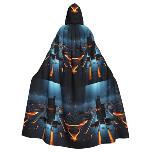 BREAUX Coole Tapeten Druck Halloween Erwachsene Kapuzenumhang Umhang Umhang für Partys, Karneval, Cosplay, Kostüme, Bühnendekorationen BREAUX Coole Tapeten Druck Halloween Erwachsene Kapuzenumhang Umhang Umhang für Partys, Karneval, Cosplay, Kostüme, Bühnendekorationen von BREAUX