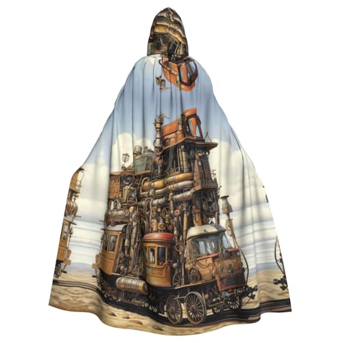 BREAUX Diversifizierter Transportdruck Halloween Umhang Halloween Umhang Halloween Kapuzenumhang Erwachsene Party Dekoration Umhang von BREAUX