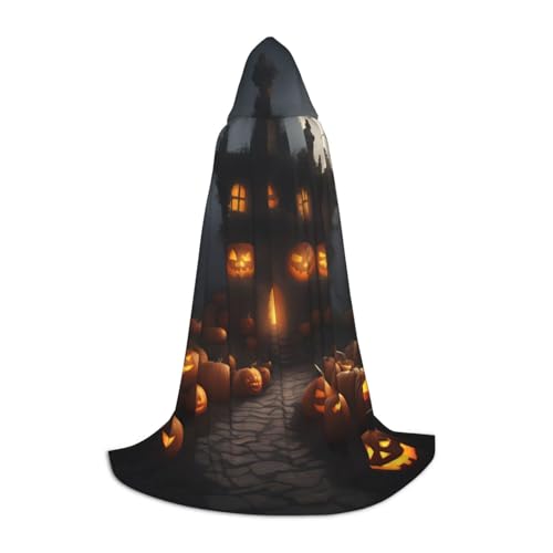 BREAUX Gemütlicher Kapuzenumhang mit Halloween-Kürbis-Druck, stilvoller Kapuzenumhang für Damen und Herren, kann für Karneval verwendet werden BREAUX Gemütlicher Kapuzenumhang mit Halloween-Kürbis-Druck, stilvoller Kapuzenumhang für Damen und Herren, kann für Karneval verwendet werden von BREAUX