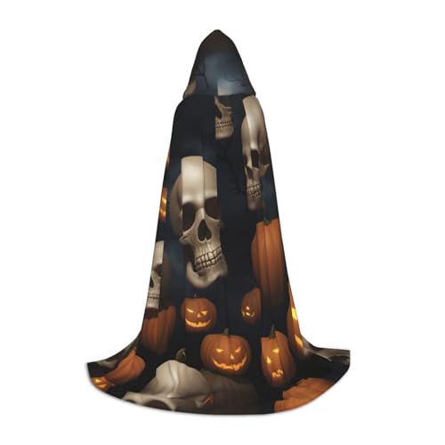 BREAUX Gemütlicher Kapuzenumhang mit Halloween-Totenkopf-Aufdruck, stilvoller Kapuzenumhang für Damen und Herren, kann für Karneval verwendet werden BREAUX Gemütlicher Kapuzenumhang mit Halloween-Totenkopf-Aufdruck, stilvoller Kapuzenumhang für Damen und Herren, kann für Karneval verwendet werden von BREAUX