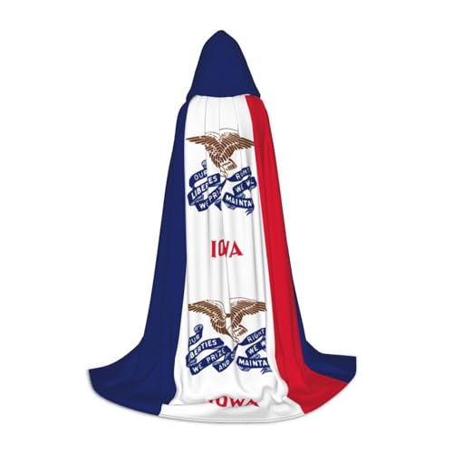 BREAUX Gemütlicher Kapuzenumhang mit Iowa Staatsflagge, stilvoller Kapuzenumhang für Damen und Herren, kann für Karneval verwendet werden BREAUX Gemütlicher Kapuzenumhang mit Iowa Staatsflagge, stilvoller Kapuzenumhang für Damen und Herren, kann für Karneval verwendet werden von BREAUX