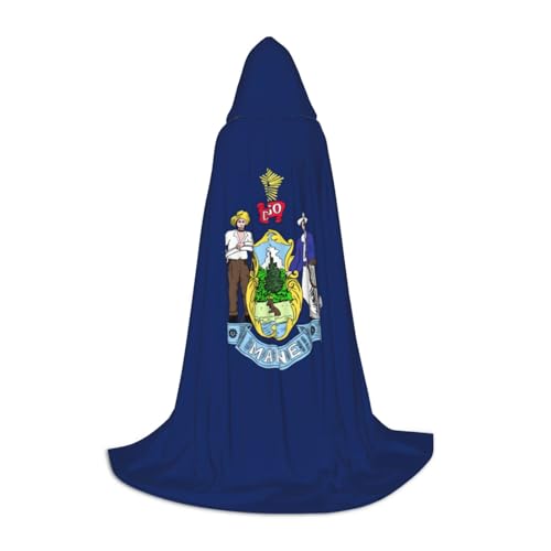 BREAUX Gemütlicher Kapuzenumhang mit Maine State Flagge, stilvoller Kapuzenumhang für Damen und Herren, kann für Karneval verwendet werden BREAUX Gemütlicher Kapuzenumhang mit Maine State Flagge, stilvoller Kapuzenumhang für Damen und Herren, kann für Karneval verwendet werden von BREAUX