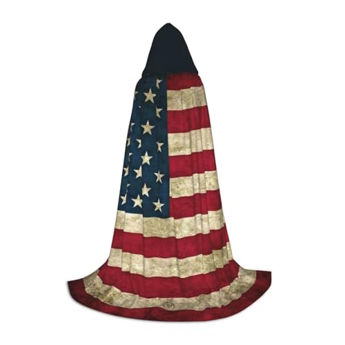 BREAUX Gemütlicher Kapuzenumhang mit amerikanischer Flagge, stilvoller Kapuzenumhang für Damen und Herren, kann für Karneval verwendet werden BREAUX Gemütlicher Kapuzenumhang mit amerikanischer Flagge, stilvoller Kapuzenumhang für Damen und Herren, kann für Karneval verwendet werden von BREAUX