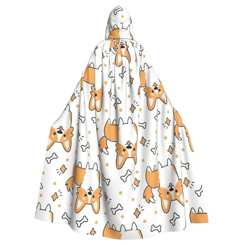 BREAUX Hund Druck Halloween Umhang Halloween Umhang Halloween Kapuzenumhang Erwachsene Party Dekoration Umhang BREAUX Hund Druck Halloween Umhang Halloween Umhang Halloween Kapuzenumhang Erwachsene Party Dekoration Umhang von BREAUX