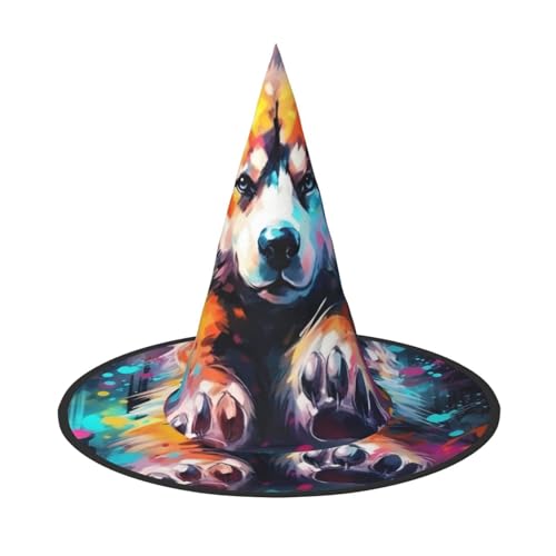 BREAUX Hundekostüm mit Pfotenabdruck, Halloween-Hexen- und Zaubererhut, Hexenkostüm für Themendekoration, Halloween-Party von BREAUX