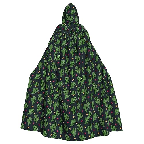 BREAUX Kaktus-Kunstdruck, Halloween, Erwachsenen-Kapuzenumhang für Partys, Karneval, Cosplay, Kostüme, Bühnendekorationen BREAUX Kaktus-Kunstdruck, Halloween, Erwachsenen-Kapuzenumhang für Partys, Karneval, Cosplay, Kostüme, Bühnendekorationen von BREAUX