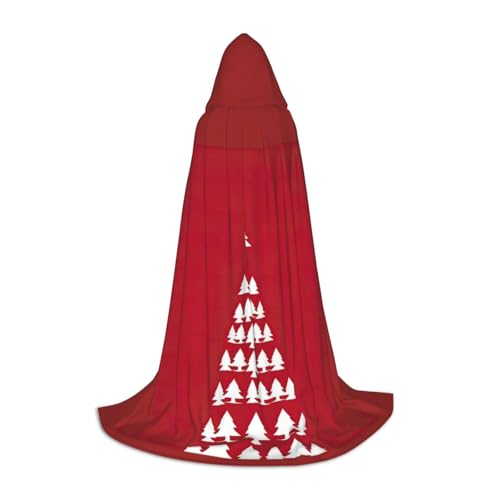 BREAUX Kapuzenumhang mit Aufdruck "Merry Christmas", Uni, volle Länge, mit Kapuze, Ball, Comic-Ausstellung, Kostüm BREAUX Kapuzenumhang mit Aufdruck "Merry Christmas", Uni, volle Länge, mit Kapuze, Ball, Comic-Ausstellung, Kostüm von BREAUX