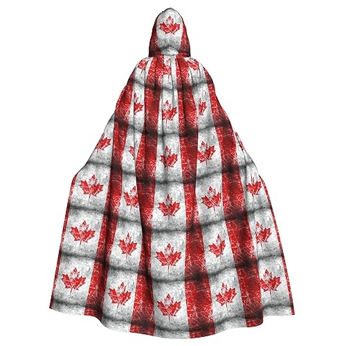 BREAUX Kapuzenumhang mit Kanada-Flagge, für Halloween, Erwachsene, für Partys, Karneval, Cosplay, Kostüme, Bühnendekorationen BREAUX Kapuzenumhang mit Kanada-Flagge, für Halloween, Erwachsene, für Partys, Karneval, Cosplay, Kostüme, Bühnendekorationen von BREAUX