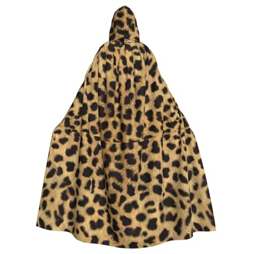 BREAUX Kapuzenumhang mit Leopardenmuster, für Halloween, Erwachsene, für Partys, Karneval, Cosplay, Kostüme, Bühnendekorationen BREAUX Kapuzenumhang mit Leopardenmuster, für Halloween, Erwachsene, für Partys, Karneval, Cosplay, Kostüme, Bühnendekorationen von BREAUX