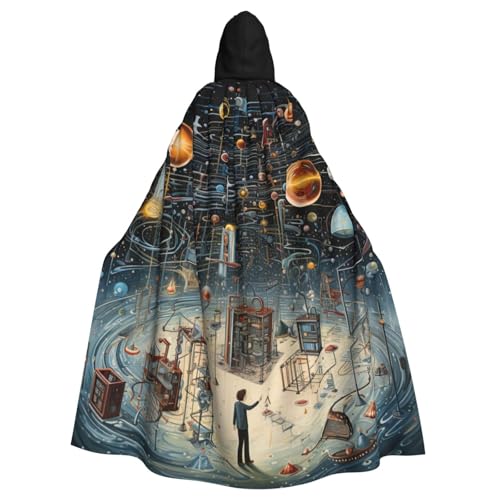 BREAUX Kapuzenumhang mit Physik-Druck, für Halloween, Erwachsene, für Partys, Karneval, Cosplay, Kostüme, Bühnendekorationen BREAUX Kapuzenumhang mit Physik-Druck, für Halloween, Erwachsene, für Partys, Karneval, Cosplay, Kostüme, Bühnendekorationen von BREAUX