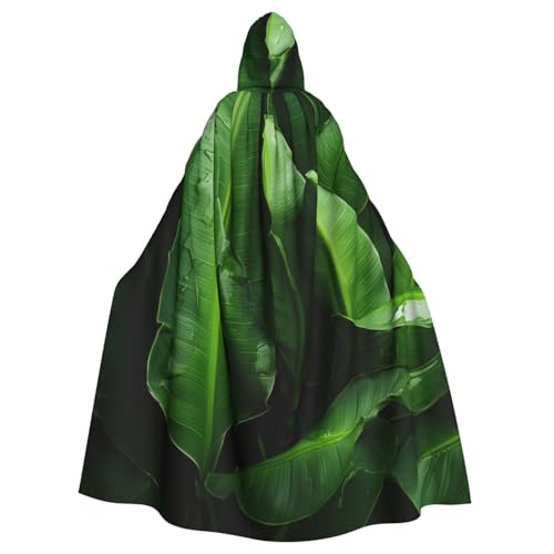 BREAUX Kapuzenumhang mit frischen Bananenblättern, für Halloween, Erwachsene, für Partys, Karneval, Cosplay, Bühnendekorationen BREAUX Kapuzenumhang mit frischen Bananenblättern, für Halloween, Erwachsene, für Partys, Karneval, Cosplay, Bühnendekorationen von BREAUX
