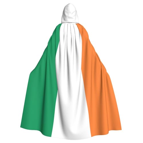BREAUX Kapuzenumhang mit irischer Flagge, für Halloween, Erwachsene, für Partys, Karneval, Cosplay, Kostüme, Bühnendekorationen BREAUX Kapuzenumhang mit irischer Flagge, für Halloween, Erwachsene, für Partys, Karneval, Cosplay, Kostüme, Bühnendekorationen von BREAUX