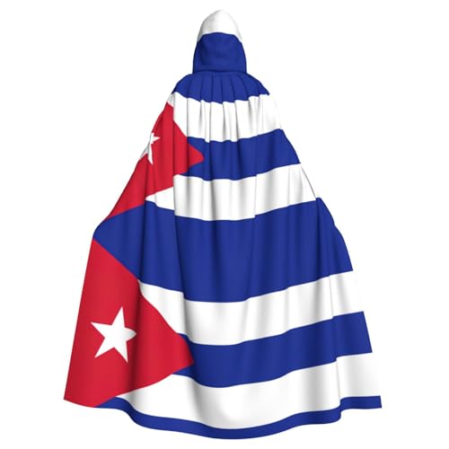 BREAUX Kapuzenumhang mit kubanischer Flagge, für Halloween, Erwachsene, für Partys, Karneval, Cosplay, Kostüme, Bühnendekorationen BREAUX Kapuzenumhang mit kubanischer Flagge, für Halloween, Erwachsene, für Partys, Karneval, Cosplay, Kostüme, Bühnendekorationen von BREAUX