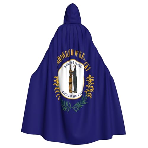 BREAUX Kentucky Umhang mit Staatsflagge für Halloween, Erwachsene, mit Kapuze, Umhang für Partys, Karneval, Cosplay, Kostüme, Bühnendekorationen BREAUX Kentucky Umhang mit Staatsflagge für Halloween, Erwachsene, mit Kapuze, Umhang für Partys, Karneval, Cosplay, Kostüme, Bühnendekorationen von BREAUX
