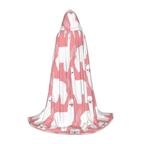 BREAUX Kuscheliger Kapuzenumhang mit Alpaka-Lama-Druck, stilvoller Kapuzenumhang für Damen und Herren, kann für Karneval verwendet werden BREAUX Kuscheliger Kapuzenumhang mit Alpaka-Lama-Druck, stilvoller Kapuzenumhang für Damen und Herren, kann für Karneval verwendet werden von BREAUX