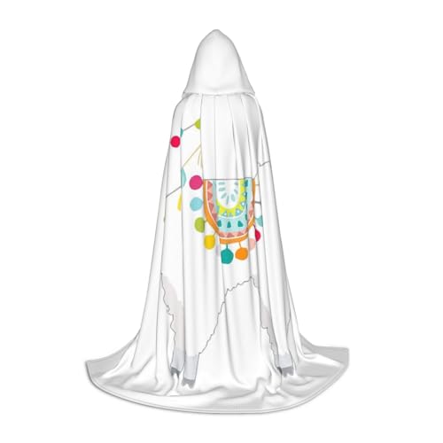 BREAUX Kuscheliger Kapuzenumhang mit Lama-Druck, stilvoller Kapuzenumhang für Damen und Herren, kann für Karneval verwendet werden BREAUX Kuscheliger Kapuzenumhang mit Lama-Druck, stilvoller Kapuzenumhang für Damen und Herren, kann für Karneval verwendet werden von BREAUX