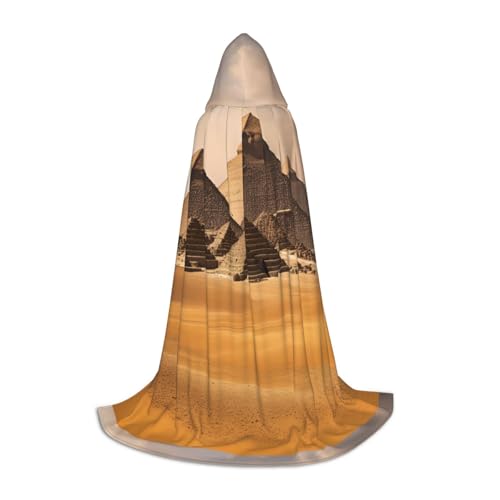 BREAUX Kuscheliger Kapuzenumhang mit Pyramiden von Ägypten – stilvoller Kapuzenumhang für Damen und Herren, kann für Karneval verwendet werden BREAUX Kuscheliger Kapuzenumhang mit Pyramiden von Ägypten – stilvoller Kapuzenumhang für Damen und Herren, kann für Karneval verwendet werden von BREAUX