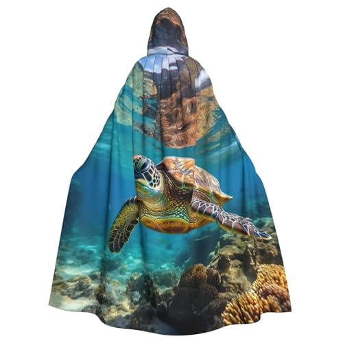 BREAUX Lord Howe Island Sea Turtle Print Halloween Erwachsene Kapuzenumhang Umhang Umhang für Partys Karneval Cosplay Kostüme Bühnendekoration BREAUX Lord Howe Island Sea Turtle Print Halloween Erwachsene Kapuzenumhang Umhang Umhang für Partys Karneval Cosplay Kostüme Bühnendekoration von BREAUX