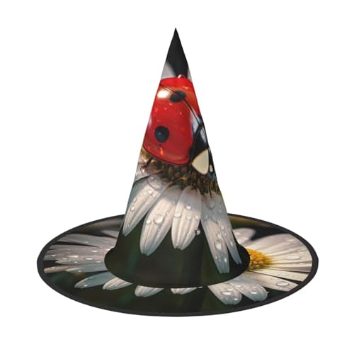 BREAUX Marienkäfer Blumendruck Halloween Hexe und Zauberer Hut Hexenkostüm für Themendekoration Halloween Party BREAUX Marienkäfer Blumendruck Halloween Hexe und Zauberer Hut Hexenkostüm für Themendekoration Halloween Party von BREAUX