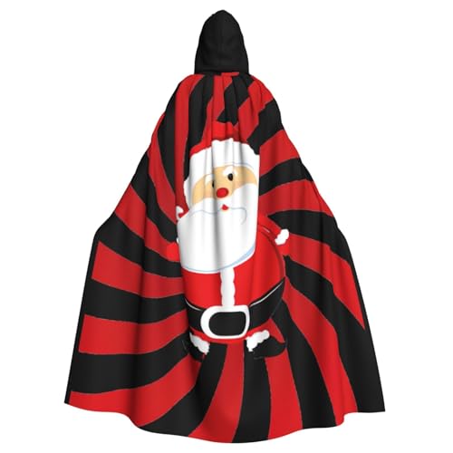 BREAUX Niedlicher Weihnachtsmann-Aufdruck, Halloween, Erwachsene, Kapuzenumhang für Partys, Karneval, Cosplay, Kostüme, Bühnendekorationen BREAUX Niedlicher Weihnachtsmann-Aufdruck, Halloween, Erwachsene, Kapuzenumhang für Partys, Karneval, Cosplay, Kostüme, Bühnendekorationen von BREAUX