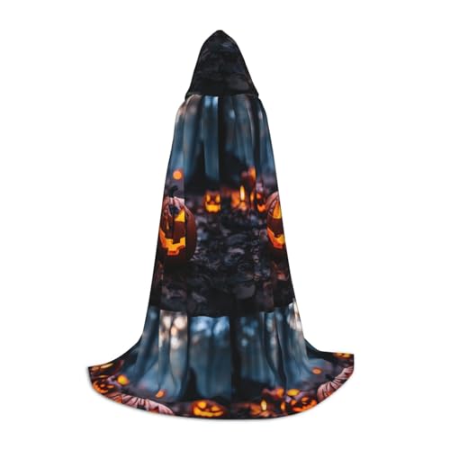BREAUX Orangefarbener Halloween-Party-Druck, gemütlicher Kapuzenumhang – stilvoller Kapuzenumhang für Damen und Herren, kann für Karneval verwendet werden BREAUX Orangefarbener Halloween-Party-Druck, gemütlicher Kapuzenumhang – stilvoller Kapuzenumhang für Damen und Herren, kann für Karneval verwendet werden von BREAUX