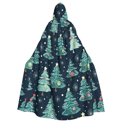 BREAUX Umhang mit Kapuze für Halloween, Erwachsene, Weihnachtsbaum, Ball, Sterne, für Partys, Karneval, Cosplay, Bühnendekorationen BREAUX Umhang mit Kapuze für Halloween, Erwachsene, Weihnachtsbaum, Ball, Sterne, für Partys, Karneval, Cosplay, Bühnendekorationen von BREAUX
