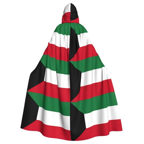 BREAUX Umhang mit kuwaitischer Flagge, für Halloween, Erwachsene, mit Kapuze, Umhang für Partys, Karneval, Cosplay, Kostüme, Bühnendekorationen BREAUX Umhang mit kuwaitischer Flagge, für Halloween, Erwachsene, mit Kapuze, Umhang für Partys, Karneval, Cosplay, Kostüme, Bühnendekorationen von BREAUX