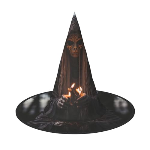 BREAUX Verschiedene Hexenausrüstung Druck Halloween Hexe und Zauberer Hut Hexenkostüm für Themendekoration Halloween Party von BREAUX