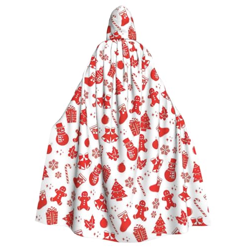 BREAUX Weihnachtsdruck Druck Halloween Erwachsene Kapuzenumhang Umhang Umhang für Partys, Karneval, Cosplay, Kostüme, Bühnendekorationen BREAUX Weihnachtsdruck Druck Halloween Erwachsene Kapuzenumhang Umhang Umhang für Partys, Karneval, Cosplay, Kostüme, Bühnendekorationen von BREAUX