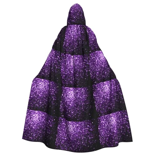 BREAUX Wunderschöner violetter Halloween-Umhang mit Glitzer-Druck, Halloween-Umhang, Halloween-Kapuzenumhang, Partydekoration für Erwachsene BREAUX Wunderschöner violetter Halloween-Umhang mit Glitzer-Druck, Halloween-Umhang, Halloween-Kapuzenumhang, Partydekoration für Erwachsene von BREAUX