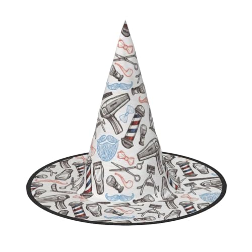 Barber Supplies Muster Druck Halloween Hexe und Zauberer Hut Hexenkostüm für Themendekoration Halloween Party Barber Supplies Muster Druck Halloween Hexe und Zauberer Hut Hexenkostüm für Themendekoration Halloween Party von BREAUX