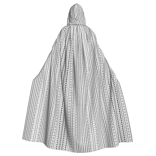 Boho-Dreieck-Streifen-Druck, Erwachsenen-Kapuzenumhang, Party-Dekoration, geeignet für Karneval, Rollenspiele, Verkleidungen und Mottopartys Boho-Dreieck-Streifen-Druck, Erwachsenen-Kapuzenumhang, Party-Dekoration, geeignet für Karneval, Rollenspiele, Verkleidungen und Mottopartys von BREAUX