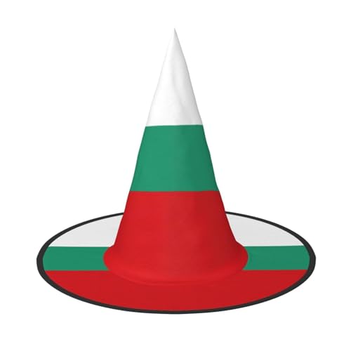 Bulgarische Flagge Druck Halloween Hexe und Zauberer Hut Hexenkostüm für Themendekoration Halloween Party von BREAUX