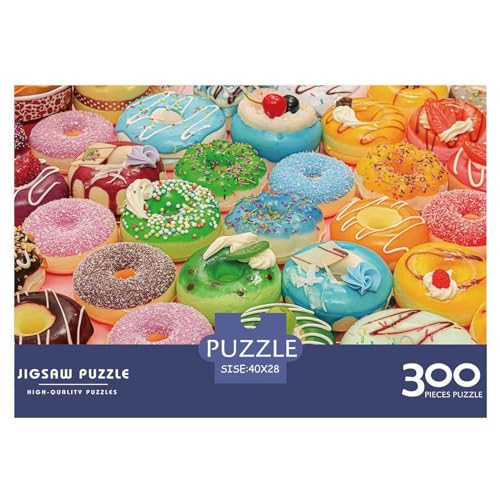 Donut Gifts 300-teiliges Puzzle für Erwachsene – Holzpuzzles – Entspannungspuzzlespiele – Denksport-Puzzle 300 Teile (40 x 28 cm) von BREAUX