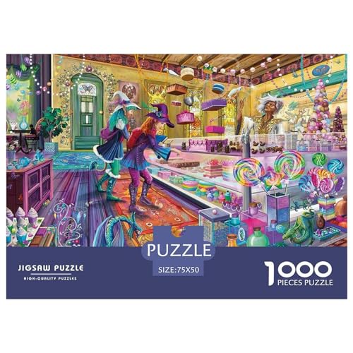 Dream Bakery Gifts 1000-teiliges Puzzle für Erwachsene – Holzpuzzles – Entspannungspuzzlespiele – Denksport-Puzzle 1000 Teile (75 x 50 cm) von BREAUX