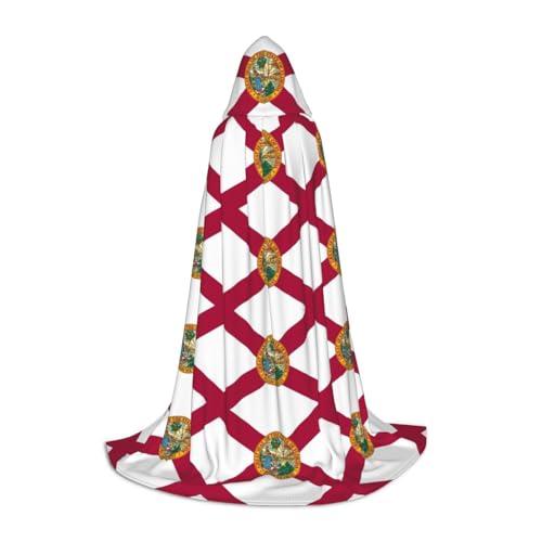 Florida State Flag Print Herren und Damen Kapuzenumhang Umhang - Stilvoller und vielseitiger Kapuzenponcho für alle Jahreszeiten Florida State Flag Print Herren und Damen Kapuzenumhang Umhang - Stilvoller und vielseitiger Kapuzenponcho für alle Jahreszeiten von BREAUX