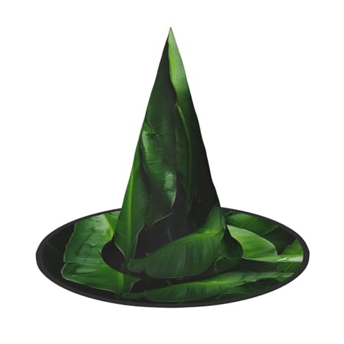 Frische Bananenblätter Druck Halloween Hexe und Zauberer Hut Hexenkostüm für Themendekoration Halloween Party Frische Bananenblätter Druck Halloween Hexe und Zauberer Hut Hexenkostüm für Themendekoration Halloween Party von BREAUX