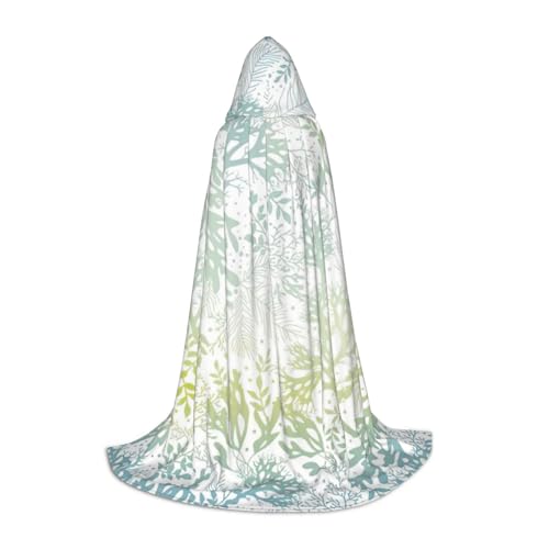Green Sea Blue Seetang Print Herren und Damen Kapuzenumhang Umhang - Stilvoller und vielseitiger Kapuzenponcho für alle Jahreszeiten Green Sea Blue Seetang Print Herren und Damen Kapuzenumhang Umhang - Stilvoller und vielseitiger Kapuzenponcho für alle Jahreszeiten von BREAUX