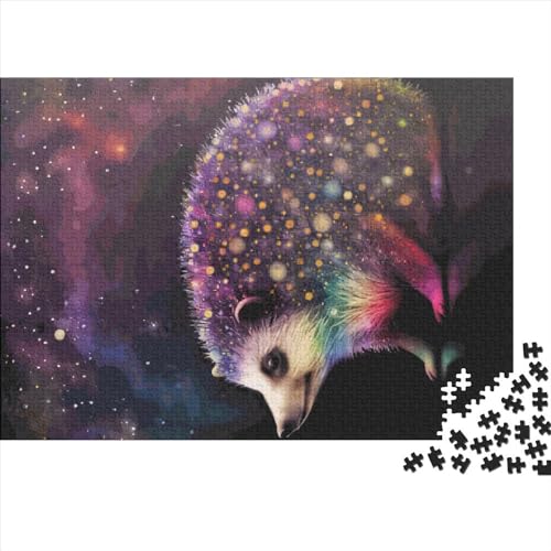 Igel-Neon-Puzzle, Größe, Teile für Erwachsene, Puzzle, Lernspiele, 1000 Stück (75 x 50 cm) von BREAUX