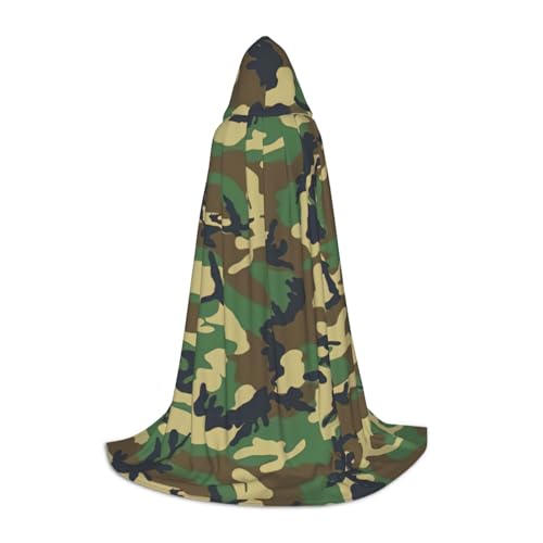 Kapuzenumhang für Damen und Herren mit Camouflage-Muster, elegant und vielseitig für alle Jahreszeiten Kapuzenumhang für Damen und Herren mit Camouflage-Muster, elegant und vielseitig für alle Jahreszeiten von BREAUX