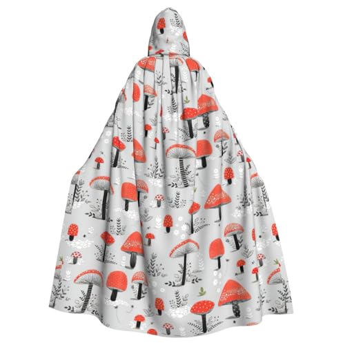Kapuzenumhang mit Cartoon-Pilz-Druck, für Erwachsene, Party-Dekoration, geeignet für Karneval, Rollenspiele und Mottopartys Kapuzenumhang mit Cartoon-Pilz-Druck, für Erwachsene, Party-Dekoration, geeignet für Karneval, Rollenspiele und Mottopartys von BREAUX