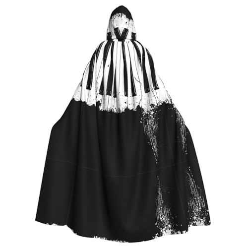 Kapuzenumhang mit Fliege, Klavierdruck, Uni, Erwachsene, übergroß, Halloween-Kostüm, Umhang, Rollenspiel Kapuzenumhang mit Fliege, Klavierdruck, Uni, Erwachsene, übergroß, Halloween-Kostüm, Umhang, Rollenspiel von BREAUX