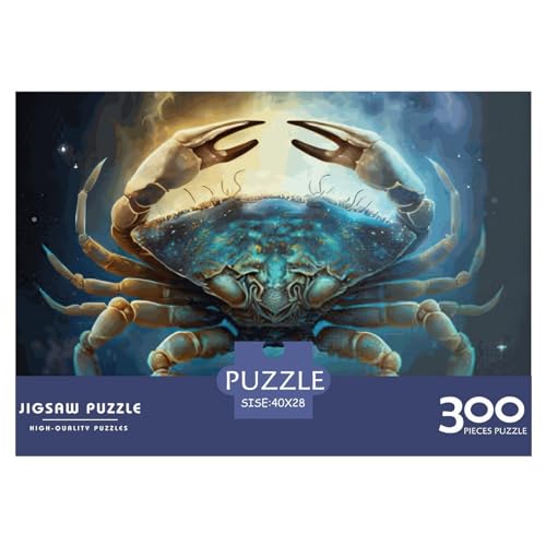 Krabben-Neon-Puzzle für Erwachsene, Stückgröße, Spielzeug, Familien-Puzzlespiele, Geburtstagsgeschenke, Puzzle für Jungen und Mädchen, 300 Teile (40 x 28 cm) von BREAUX