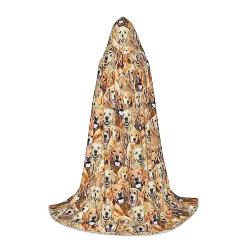 Labrador Retriever Hunde-Print Herren und Damen Kapuzenumhang - Stilvoller und vielseitiger Kapuzenponcho für alle Jahreszeiten von BREAUX