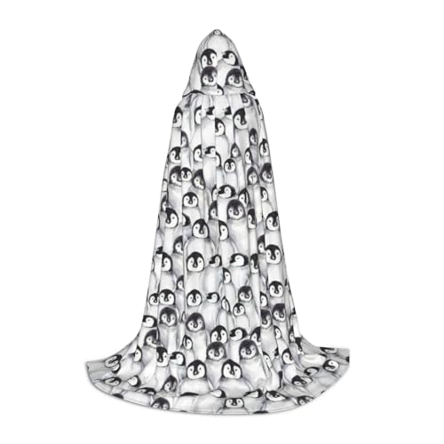 Niedlicher Baby-Pinguin-Skizzenaufdruck für Herren und Damen, Kapuzenumhang – stilvoller und vielseitiger Kapuzenponcho für alle Jahreszeiten Niedlicher Baby-Pinguin-Skizzenaufdruck für Herren und Damen, Kapuzenumhang – stilvoller und vielseitiger Kapuzenponcho für alle Jahreszeiten von BREAUX