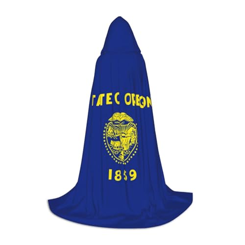 Oregon State Flag Print Herren und Damen Kapuzenumhang Umhang - Stilvoller und vielseitiger Kapuzenponcho für alle Jahreszeiten Oregon State Flag Print Herren und Damen Kapuzenumhang Umhang - Stilvoller und vielseitiger Kapuzenponcho für alle Jahreszeiten von BREAUX