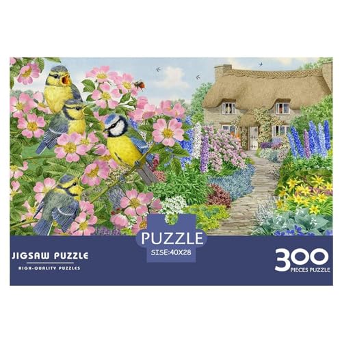 Puzzle 300 Teile für Erwachsene, Gartenvogel-Puzzle für Erwachsene, 300 Teile (40 x 28 cm) von BREAUX